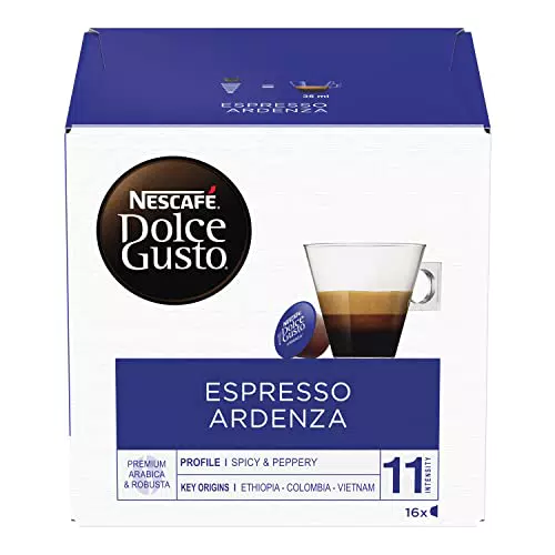 NESCAFÉ DOLCE GUSTO Espresso Ardenza Caffè, 6 Confezioni da 16 capsule