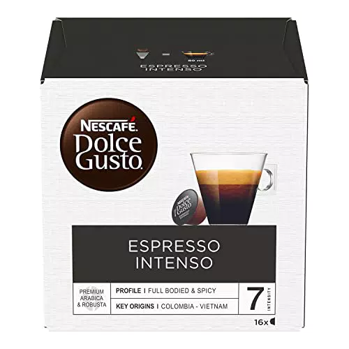 NESCAFÉ DOLCE GUSTO Espresso Intenso Caffè, 6 Confezioni da 16 capsule