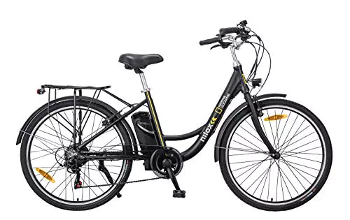 Nilox, E-Bike J5 National Geographic, Bici Elettrica a Pedalata Assistitaotore Brushless High Speed a 5 Velocità da 250W e Batteria LG da 36 V