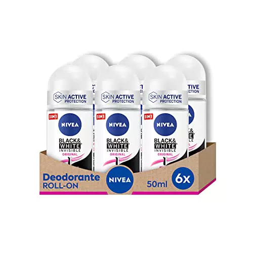 Nivea Black & White Black Invisible Original Deodorante Roll-On