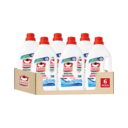 Omino Bianco - Detersivo Lavatrice Igienizzante Liquido, 138 lavaggi