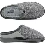 ONCAI pantofole uomo inverno Memory Foam Supporto arco peluche riscaldanti antiscivolo uomini Ciabatte da Casa Taglia IT