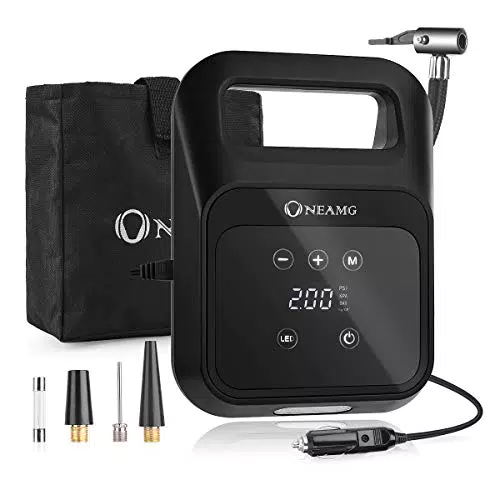 OneAmg Aggiornato Compressore Portatile per Auto, 12v Gonfiatore Pneumatici Auto