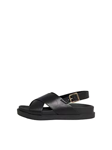 ONLY ONLMINNIE-2 PU Slingback Sandal, Bassi Donna, Nero