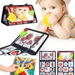 ONLYFUN Specchio Montessori Neonati con Libri per Bambini