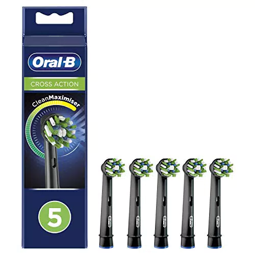 Oral-B Cross Action Testine Spazzolino Elettrico, Confezione da 5 Pezzi