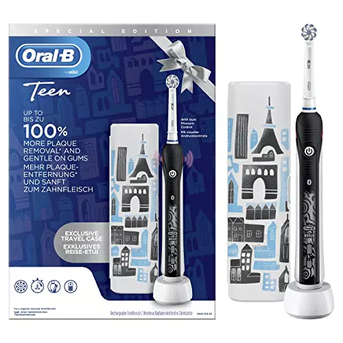 Oral-B Spazzolino Elettrico Ricaricabile Teen, Sensore di Pressione