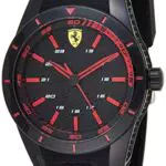 Orologio da uomo analogico al quarzo cinturino in silicone rossocuderia Ferrari 0830245