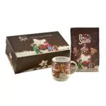 Pan di Stelle Gift Box Natale Mug Cometa, Idea Regalo con Tazza by Thun e Sacchetto di Biscotti Pan di Stelle 350 g in Edizione Limitata