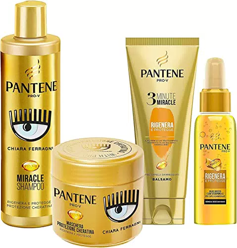 Pantene Pro-V Balsamo, Balsamo 3 Minute Miracle, 150ml + Pantene Pro-V Maschera