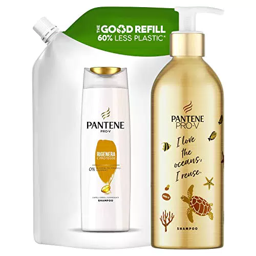 Pantene Pro-V Shampoo Rigenera e Protegge, Ripara i Segni dei Danni per Capelli Forti