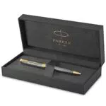 PARKER Sonnet Penna a Sfera, Argento, Dettagli Placcati in Oro
