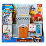 Paw Patrol, Castello Quartier Generale Rescue Knightset di Gioco Personaggio di Chase e Accessori Inclusi
