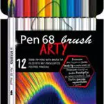 Pennarello Premium con punta a pennello - STABILO Pen 68 brush - ARTY - Astuccio da 12 - Colori assortiti