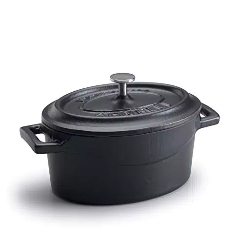 Pentole Agnelli Coghsop12629m - Casseruola Ovale In Ghisa Con 2 Maniglie