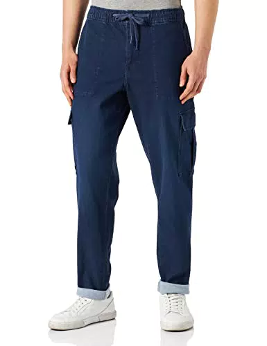 Pepe Jeans Castle Cargo Pantaloni, Uomo, Blu