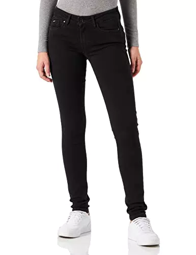 Pepe Jeans Pixie Pantaloni, Donna, Nero