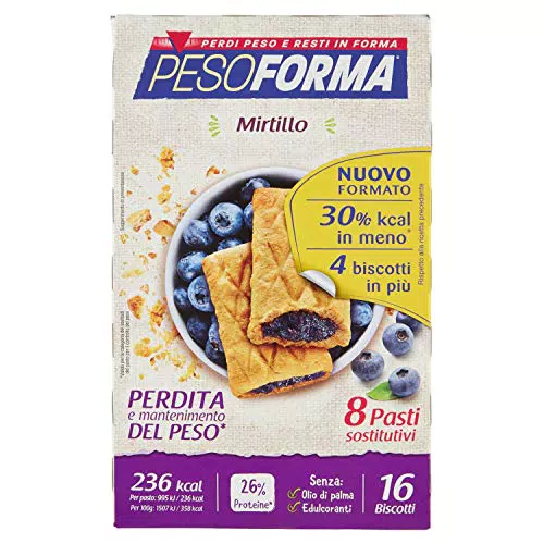 Pesoforma Biscotti Mirtillo, Pasto Sostitutivo Proteico