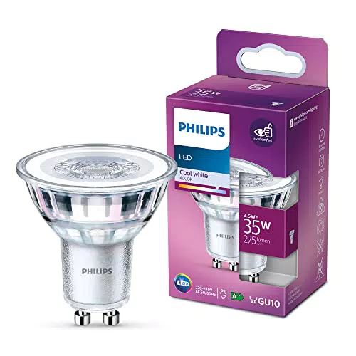 Philips Lighting Faretto LED, Equivalente a 35W, Attacco GU10