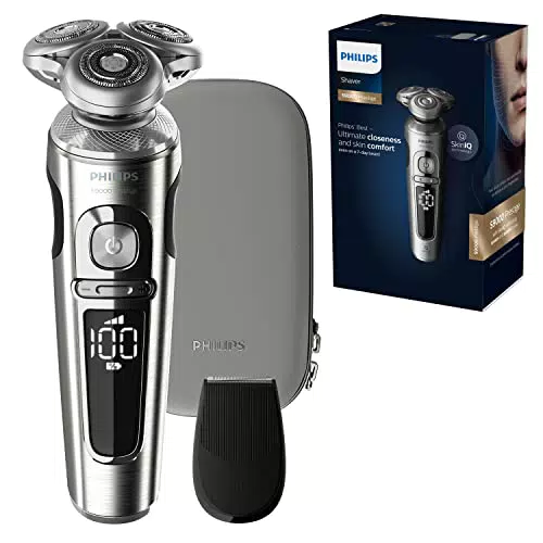 Philips SP9820/12 Rasoio Elettrico S9000 Prestige Wet&Dry Rasoio Elettrico da Uomo con Sensore BeardAdapt