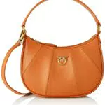 PinkoOVE MINI HALF MOON SIMPLY FL Donna58Q_COGNAC-ANTIQUE GOLD