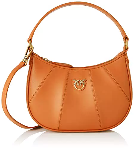 PinkoOVE MINI HALF MOON SIMPLY FL Donna58Q_COGNAC-ANTIQUE GOLD