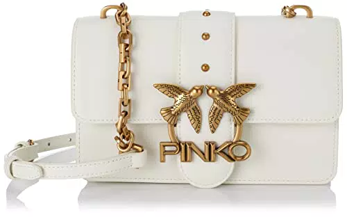 PinkoOVE MINI ICON SIMPLY 14 CL VI Donna, Z14Q_BIANCO+BANCO-ANTIQUE GOLD