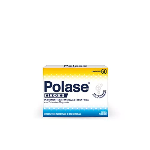 Polase Classico, Integratore Alimentare di Magnesio e Potassio, 60 Compresse