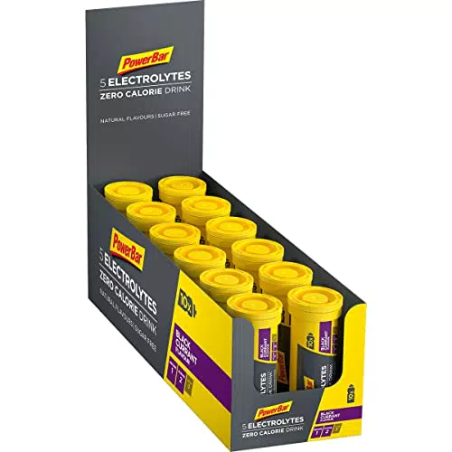 PowerBar 5 Electrolytes Black Currant 12x10Tabs - Compresse Effervescenti con 5 Elettroliti