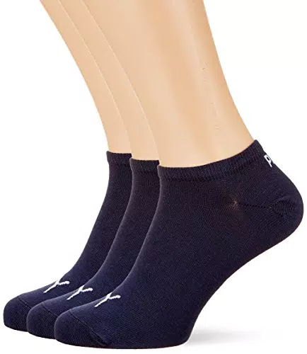 PUMA Sneaker Plain 3p Calze Sportive, Blu Navy, 39/42 Unisex Adulto