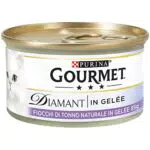 Purina Gourmet Diamant Umido Gatti con Fiocchi di Tonno in Gelée
