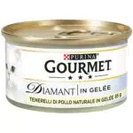 Purina Gourmet Diamant Umido Gatti con Tenerelli di Pollo in Gelée