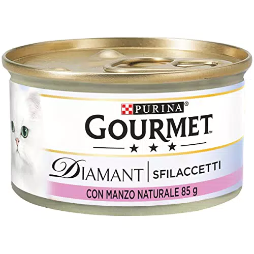 Purina Gourmet Diamant Umido Gatti Sfilaccetti con Manzo