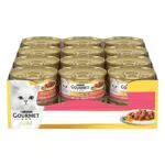 Purina Gourmet Gold Dadini in Salsa Cibo Umido per Gatti con Trota e Verdure