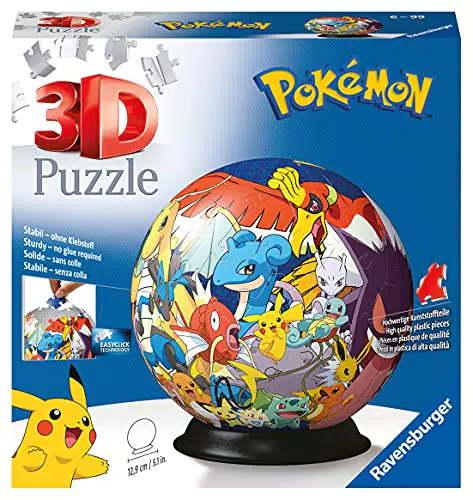 Ravensburger - 3D Puzzle Personaggi Pokémon, Puzzle Ball