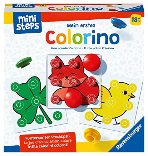 Ravensburger ministeps 4186-Il Mio Primo colorino, Classico Gioco a Incastro per Imparare i Colori