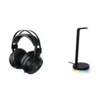Razer Pacchetto composto da Nari Ultimate Cuffie da Gioco Senza Fili dal Comfort Ottimo e Base Station V2 Chroma Supporto Cuffie e Hub USB con Illuminazione RGB
