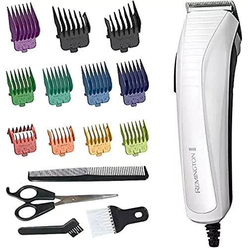 Remington Tagliacapelli, Kit Di 16 Pezzi Tra Qui 9 Pettini Diversi Colorati