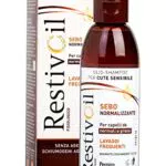 Restivoil Fisiologico Sebonormalizzante Olio-Shampoo per Cute Sensibile e per Capelli Normali e Grassi Senza Agenti Schiumogeni e Aggressivi
