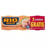 Rio Mare Tonno all'Olio di Oliva, Qualità Pinne Gialle, 2 + 1 Lattine da 160g