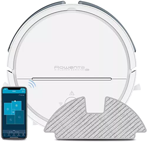 Rowenta RR7877 X-Plorer Serie 120 AI Robot Aspirapolvere Lavapavimenti con Mappatura Precisa
