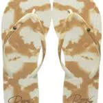 Roxy Portofino sandali da Donna, Beige/Bianco