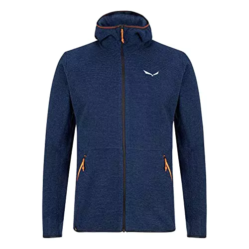 Salewa Nuvolo, Giacca in Pile Midlayer Uomo, Blu, 46/S