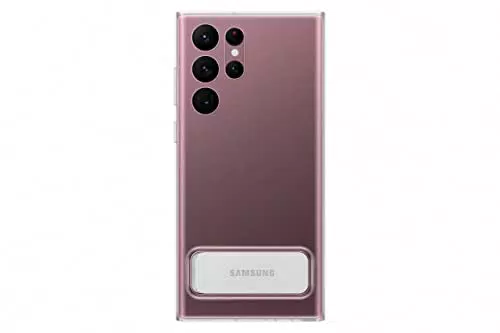 Samsung Clear Standing Cover Custodia Trasparente con cavalletto posizionabile per Galaxy S22 Ultra 5G