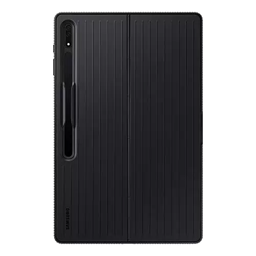 Samsung Galaxy Tab S8 Ultra, custodia S8 Ultra 5G - Custodia protettiva nera con supporto