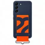 Samsung Silicone Cover con Strap Custodia con fascia per Galaxy S22 5G