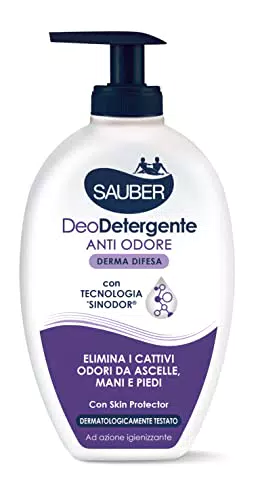 SAUBER Deodetergente Anti Odore Liquido Derma Difesa - 330 Ml