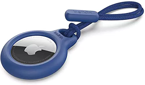 Portachiavi con porta Apple Air tag - Blue