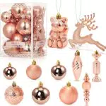 Set di 30 palline di Natale, decorazioni natalizie, in plastica