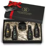 Skin Care Kit Viso con Siero Viso, Acido Ialuronicoiero Vitamina C A E, Gel Aloe Vera e Olio di Argan – Satin Naturel